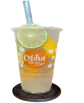 Soda chanh đào - Trà Sữa Ooha - Công Ty TNHH Sản Xuất Thương Mại Dịch Vụ UNION